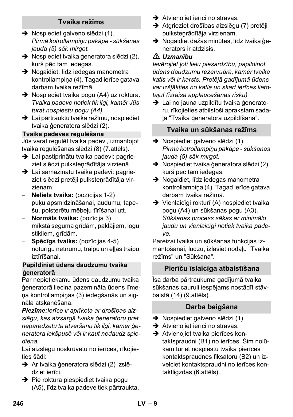 Karcher SV 1802 User Manual | Page 246 / 284