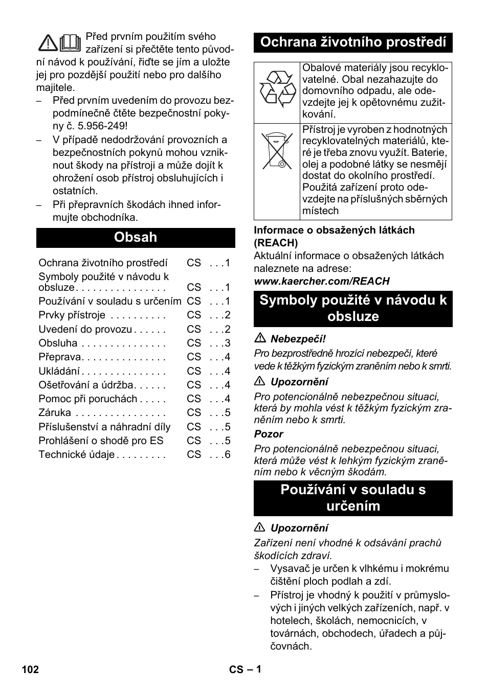 Karcher SB V1 Eco User Manual | Page 102 / 184
