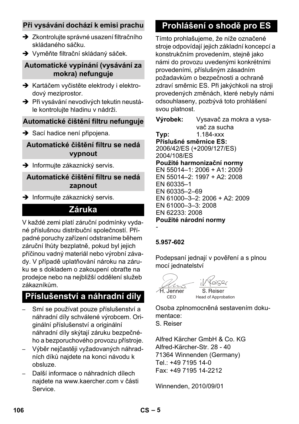 Karcher SB V1 Eco User Manual | Page 106 / 184