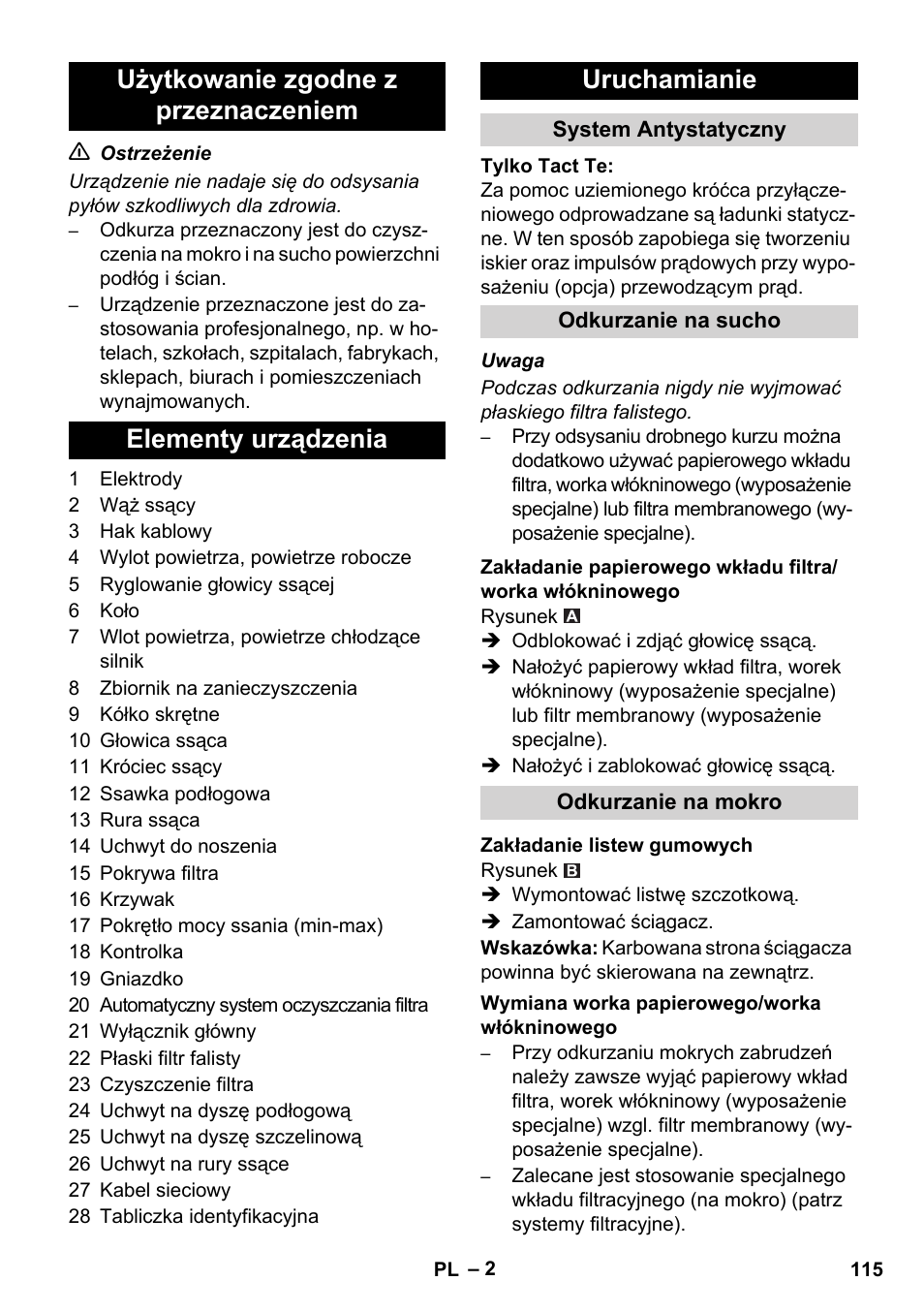 Karcher SB V1 Eco User Manual | Page 115 / 184