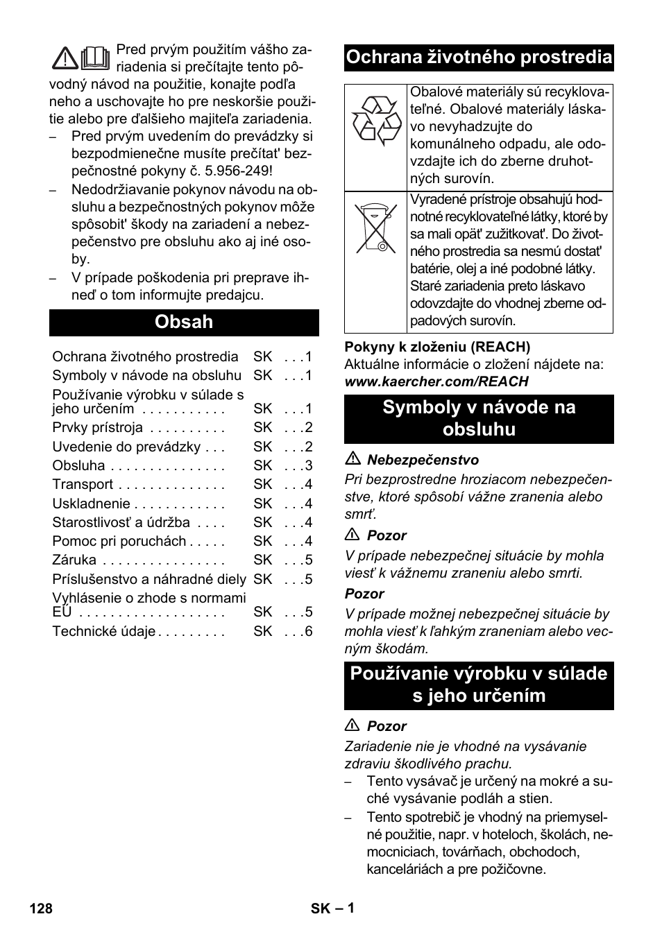 Karcher SB V1 Eco User Manual | Page 128 / 184