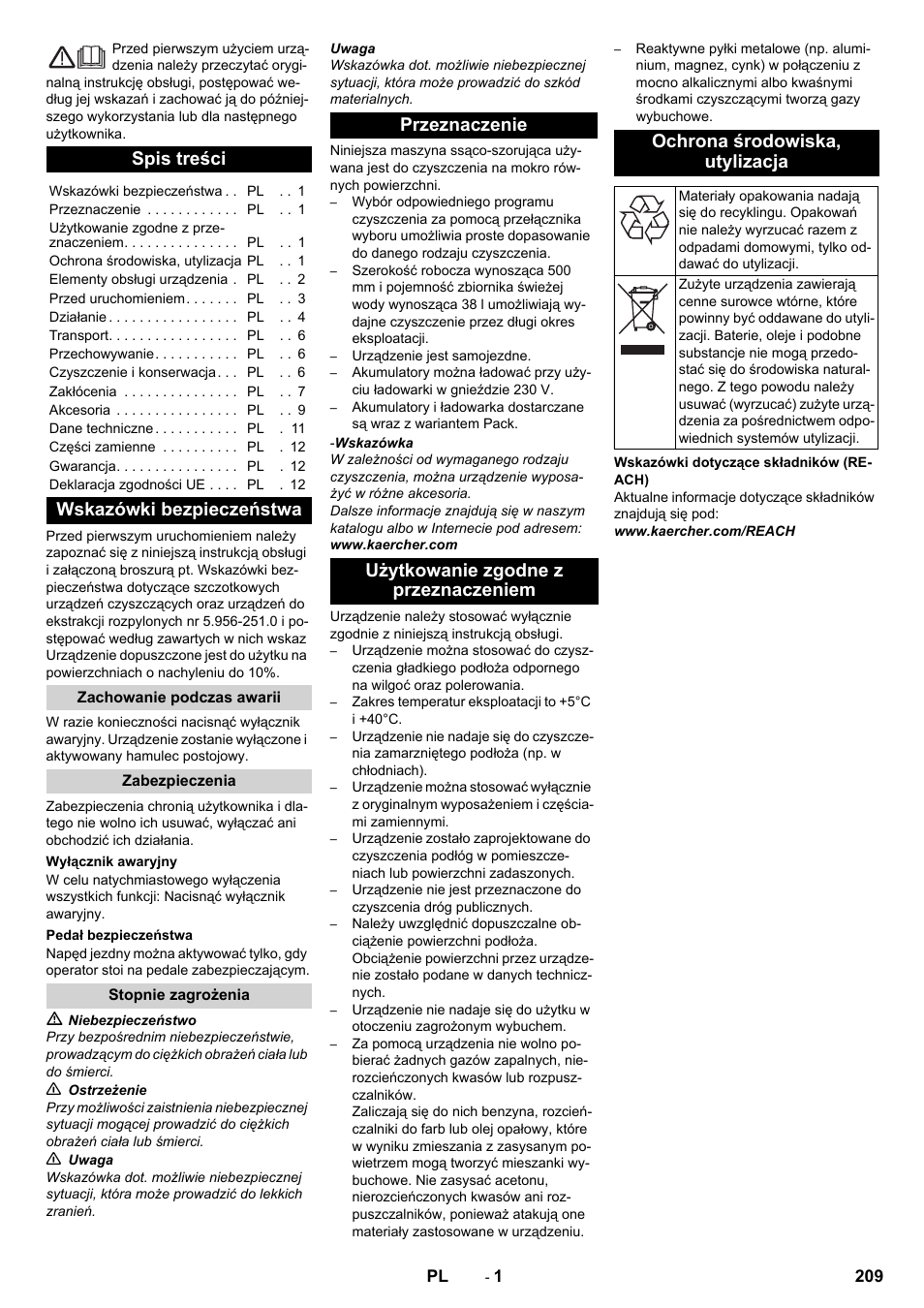 Karcher BD 50-40 RS Bp Pack User Manual | Page 209 / 336