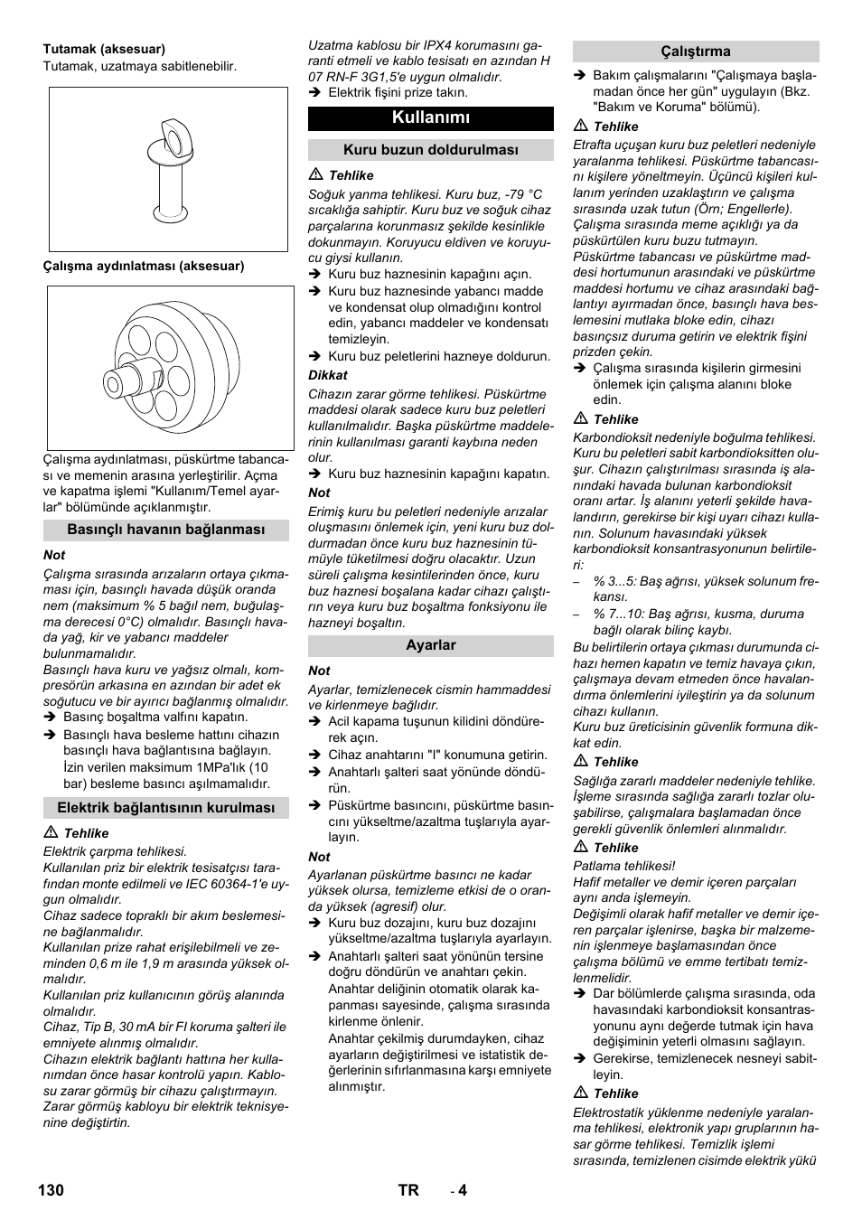Kullanımı | Karcher IB 7-40 Advanced User Manual | Page 130 / 288