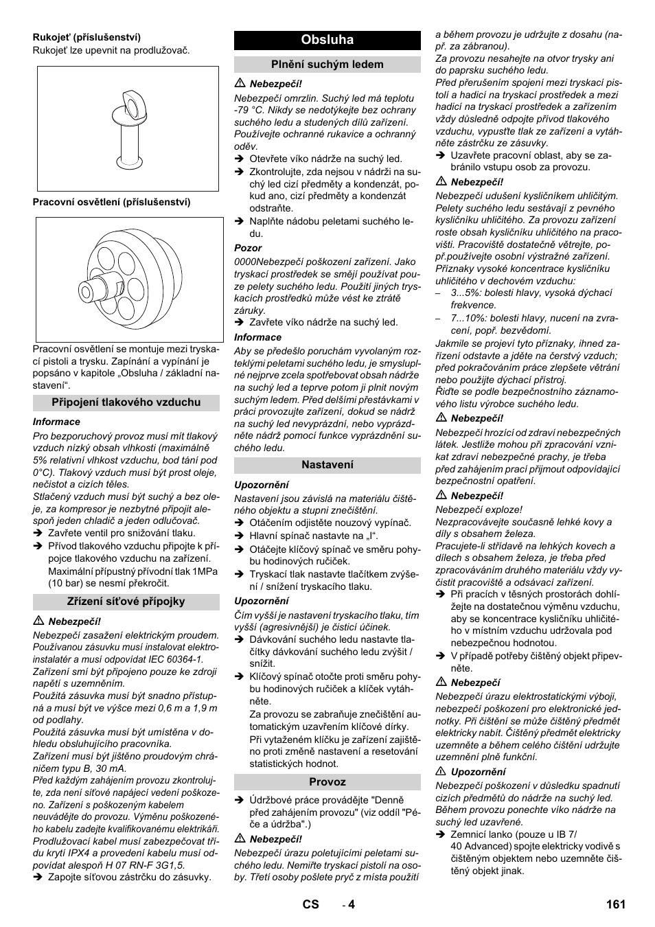 Obsluha | Karcher IB 7-40 Advanced User Manual | Page 161 / 288