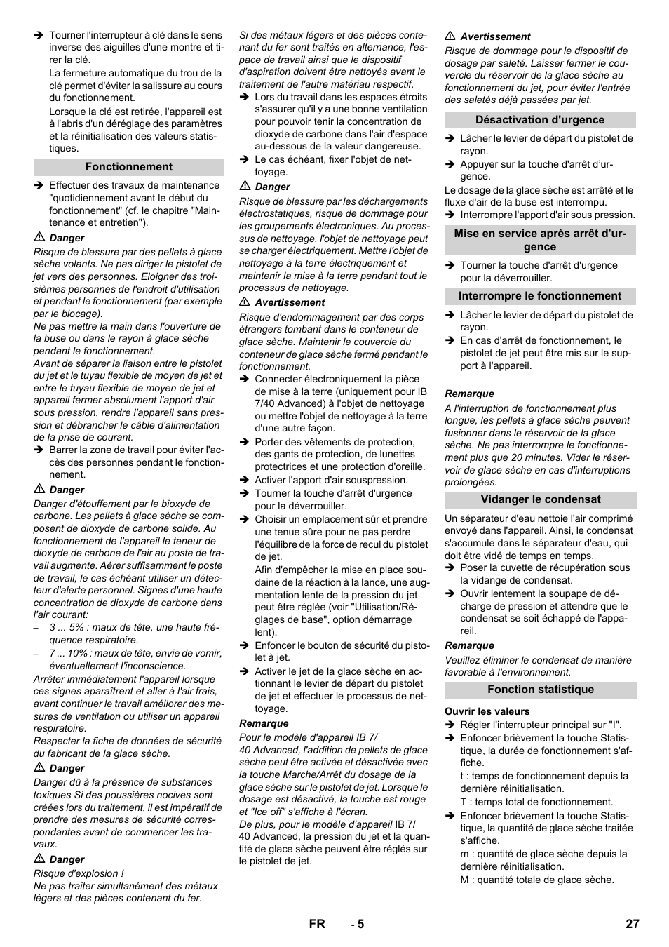 Karcher IB 7-40 Advanced User Manual | Page 27 / 288