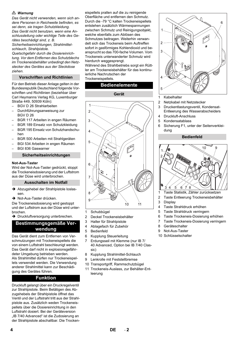 Karcher IB 7-40 Advanced User Manual | Page 4 / 288