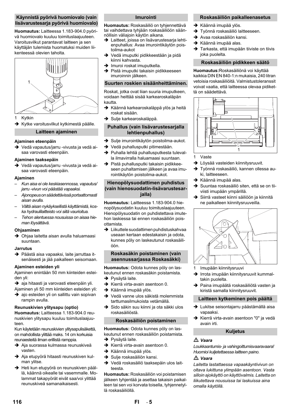 Karcher IC 15-240 W Adv User Manual | Page 116 / 308