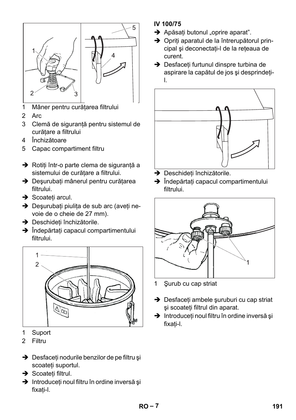 Iv 100/75 | Karcher IV 100-55 User Manual | Page 191 / 280