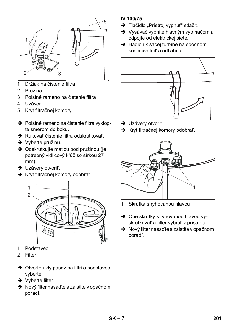 Iv 100/75 | Karcher IV 100-55 User Manual | Page 201 / 280