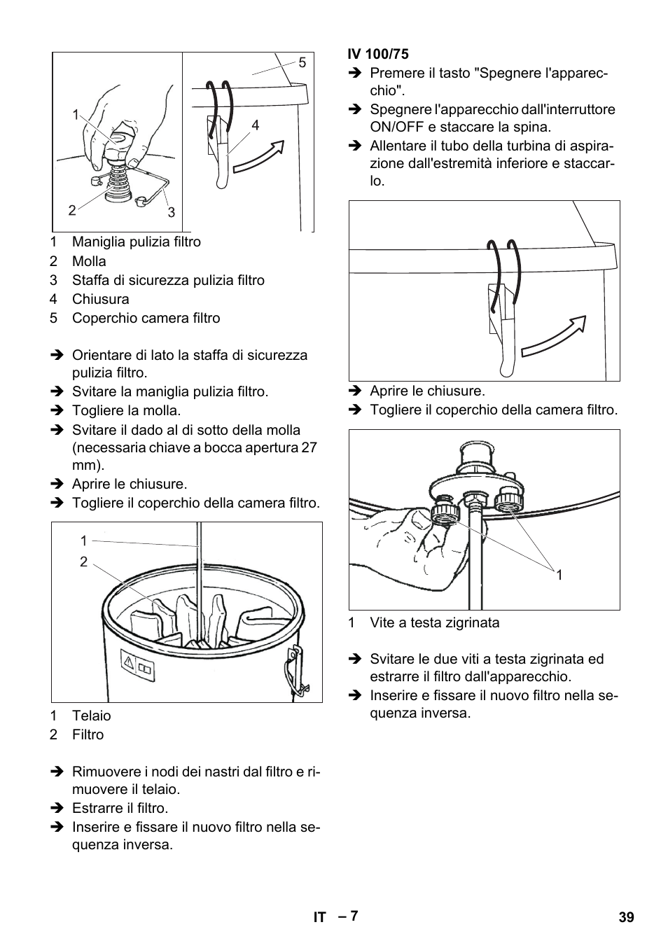 Iv 100/75 | Karcher IV 100-55 User Manual | Page 39 / 280