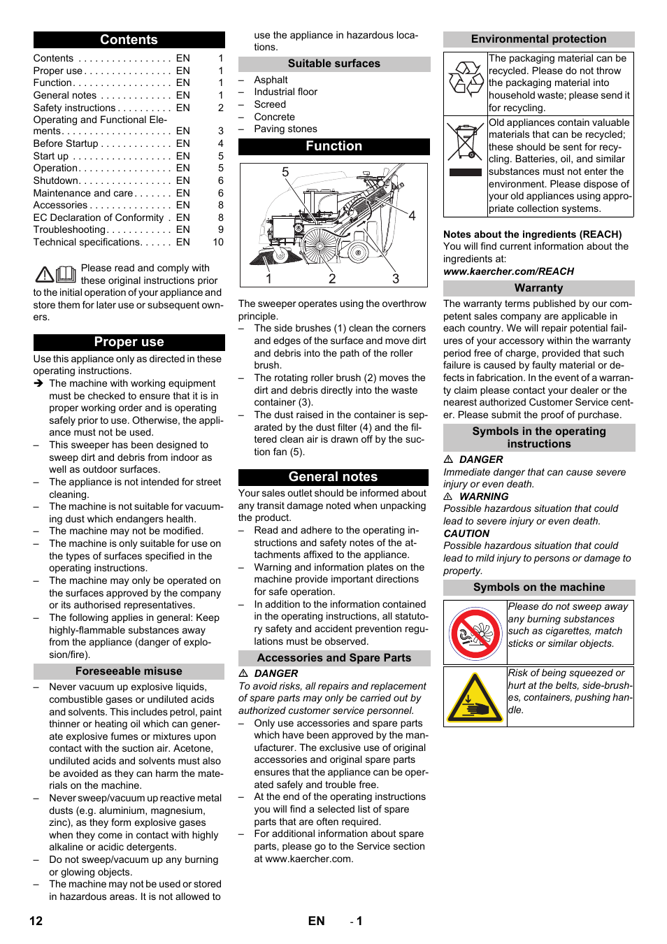 Karcher KM 75-40 W Bp Pack User Manual | Page 12 / 276