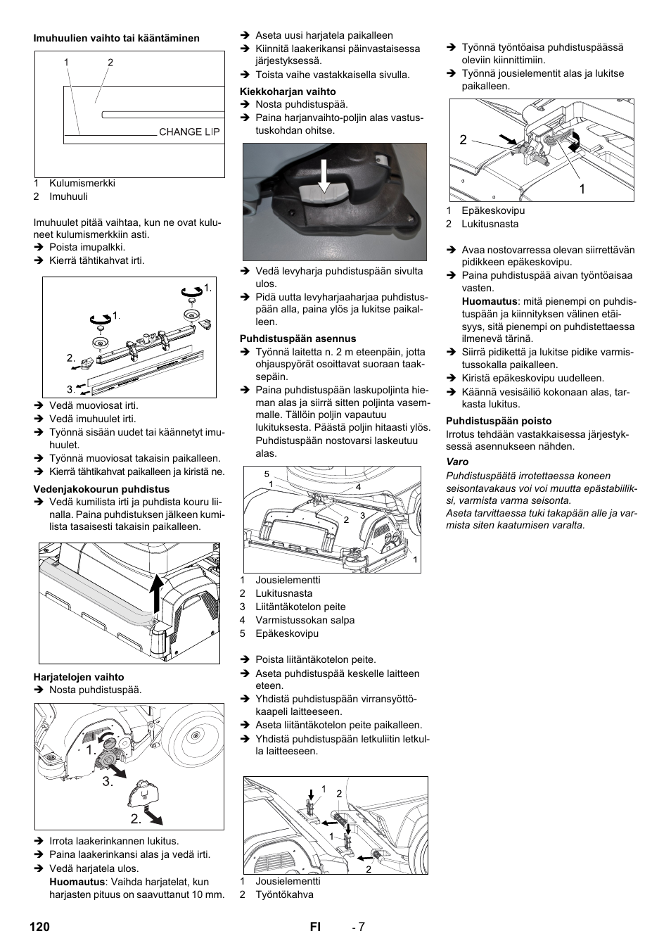 Karcher B 60 W User Manual | Page 120 / 312