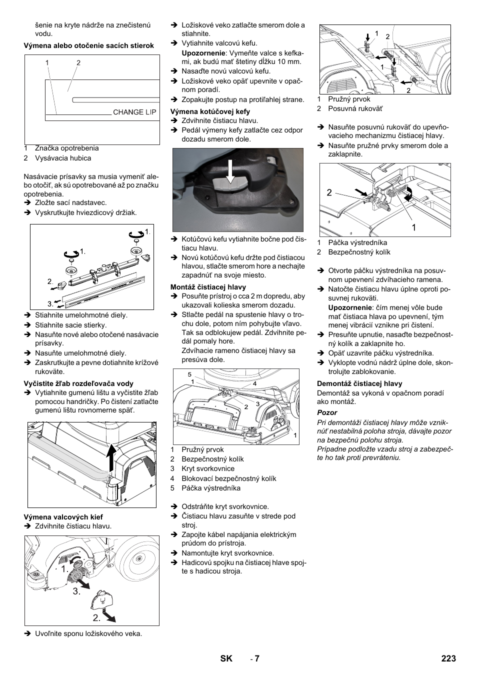 Karcher B 60 W User Manual | Page 223 / 312