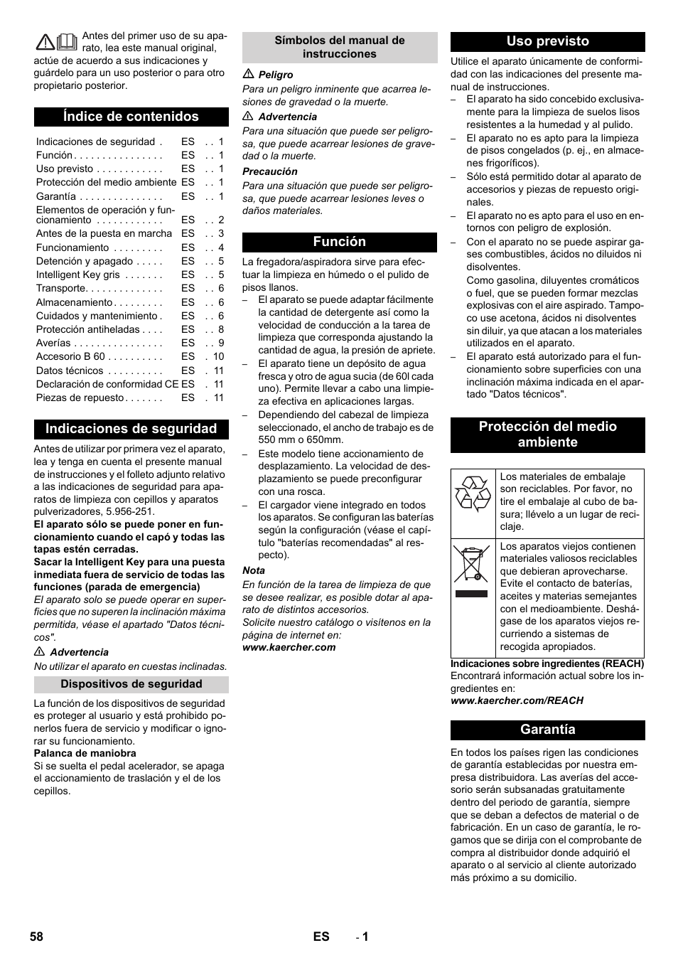 Karcher B 60 W User Manual | Page 58 / 312