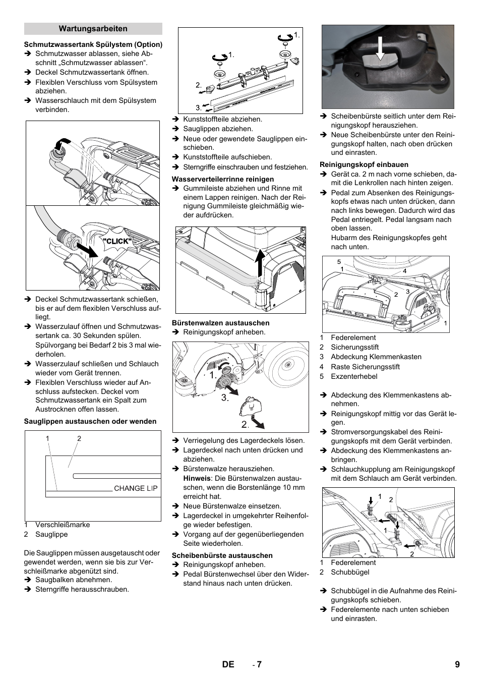 Karcher B 60 W User Manual | Page 9 / 312