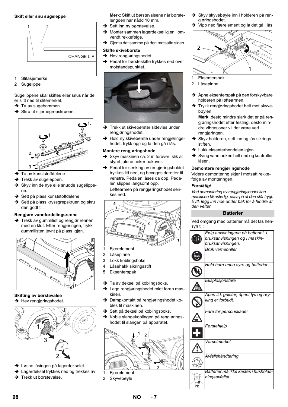 Karcher B 60 W User Manual | Page 98 / 312