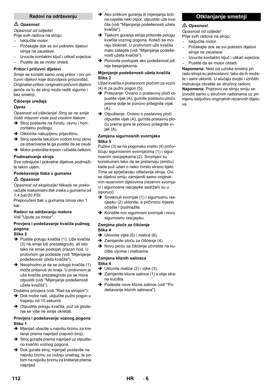 Otklanjanje smetnji | Karcher STH 5-56 User Manual | Page 112 / 128