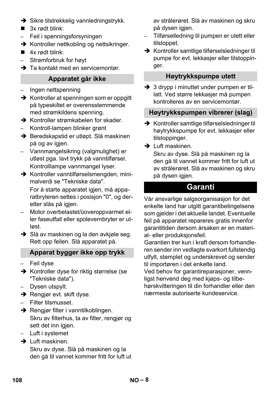 Garanti | Karcher HD 9-50-4 User Manual | Page 108 / 340
