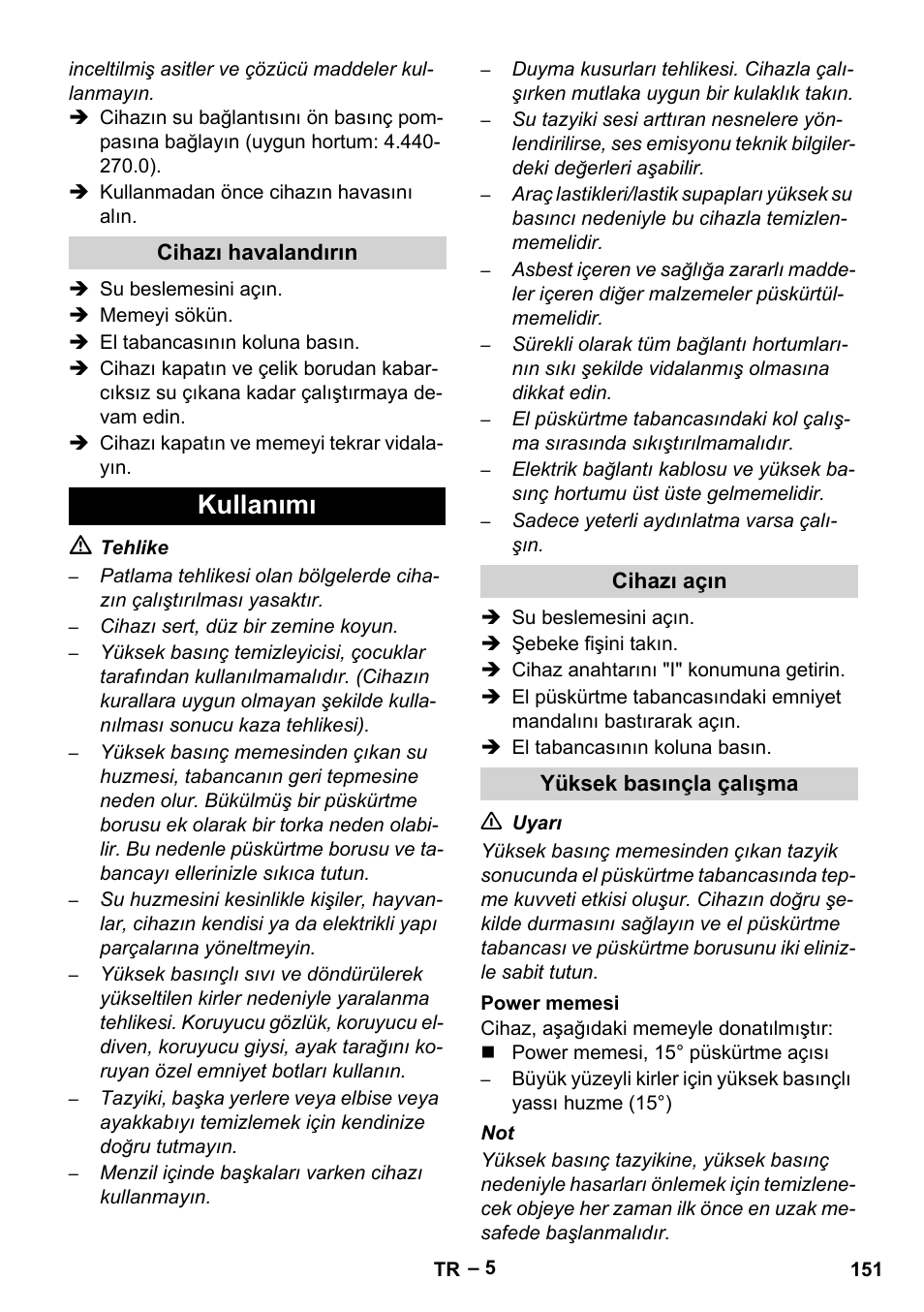 Kullanımı | Karcher HD 9-50-4 User Manual | Page 151 / 340