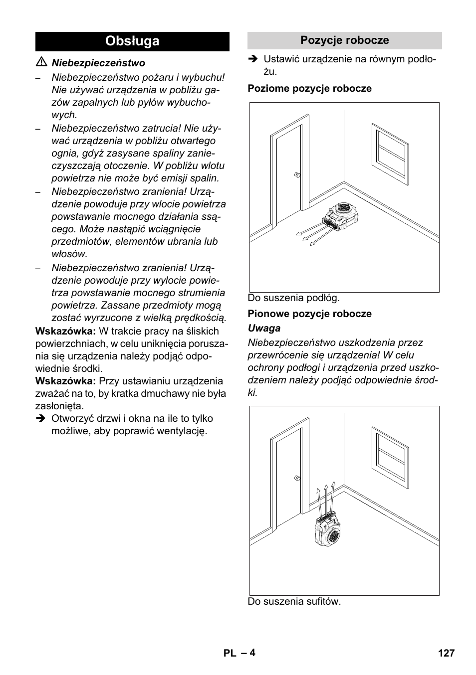 Obsługa | Karcher AB 20 User Manual | Page 127 / 204