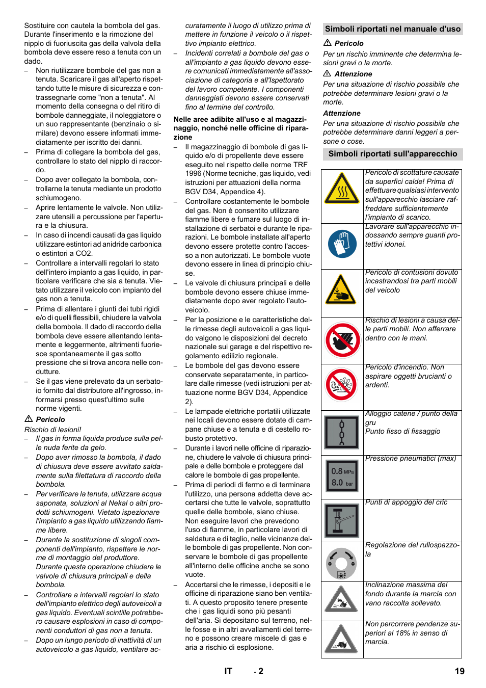 Karcher KM 150-500 LPG User Manual | Page 19 / 148