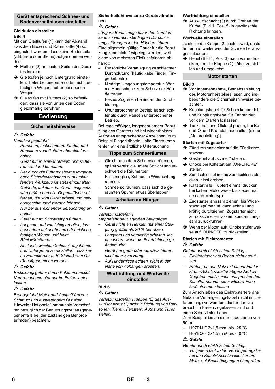 Bedienung | Karcher STH 10-76 W User Manual | Page 6 / 136
