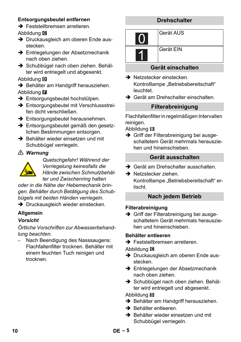Karcher IVC 60-30 Tact H Z22 EU User Manual | Page 10 / 292