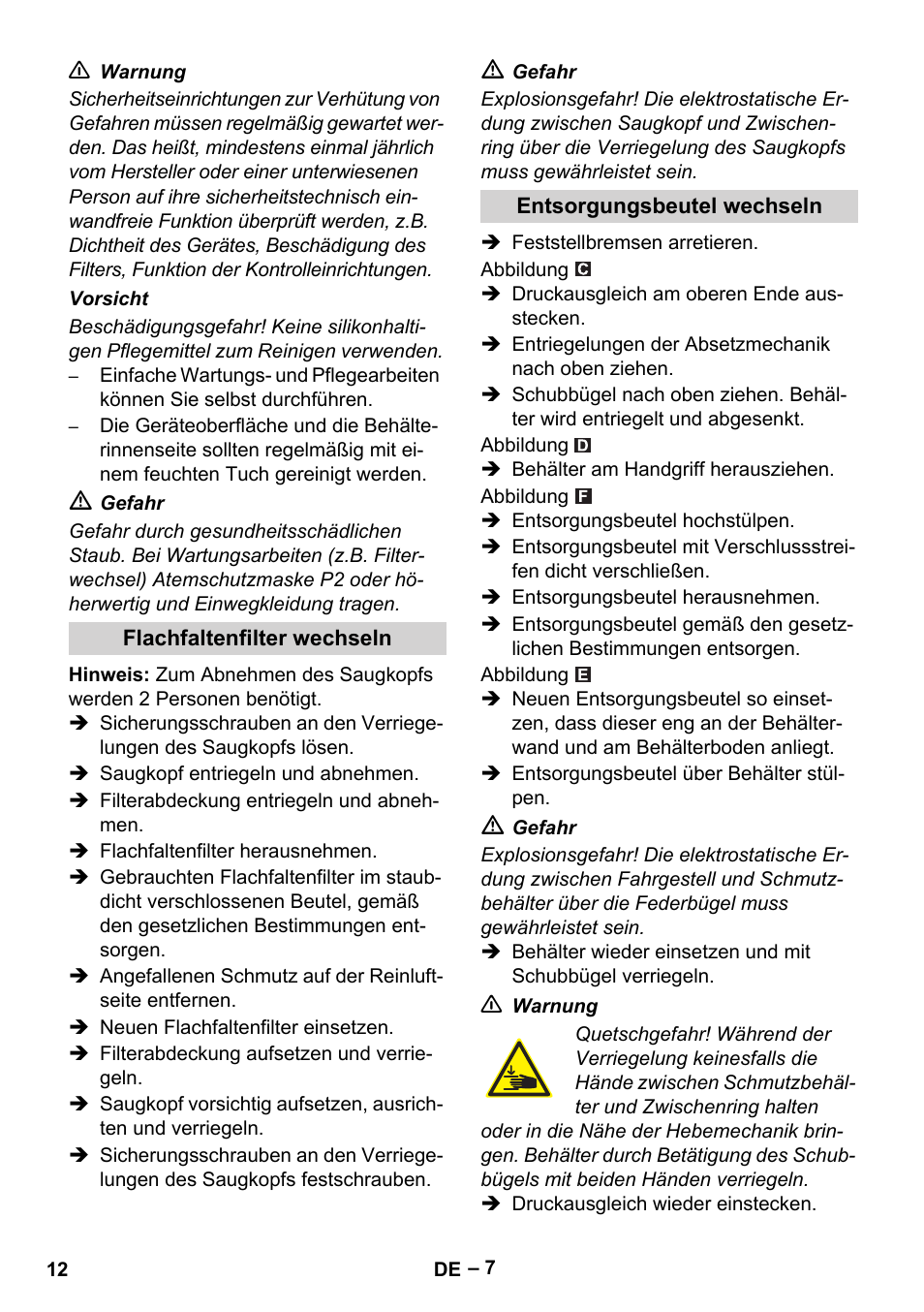 Karcher IVC 60-30 Tact H Z22 EU User Manual | Page 12 / 292
