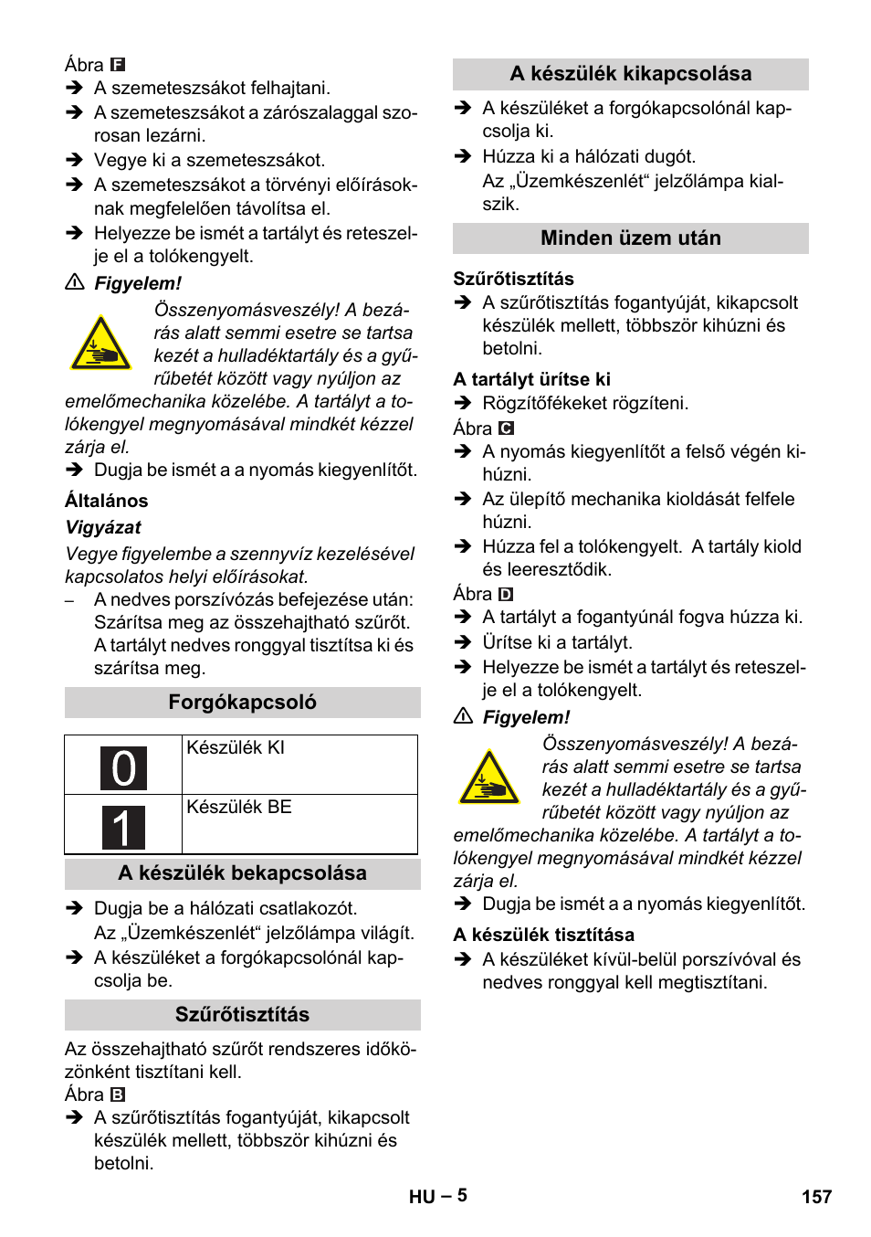 Karcher IVC 60-30 Tact H Z22 EU User Manual | Page 157 / 292