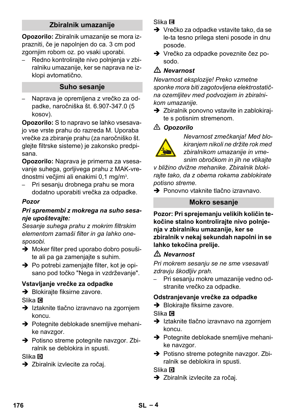 Karcher IVC 60-30 Tact H Z22 EU User Manual | Page 176 / 292