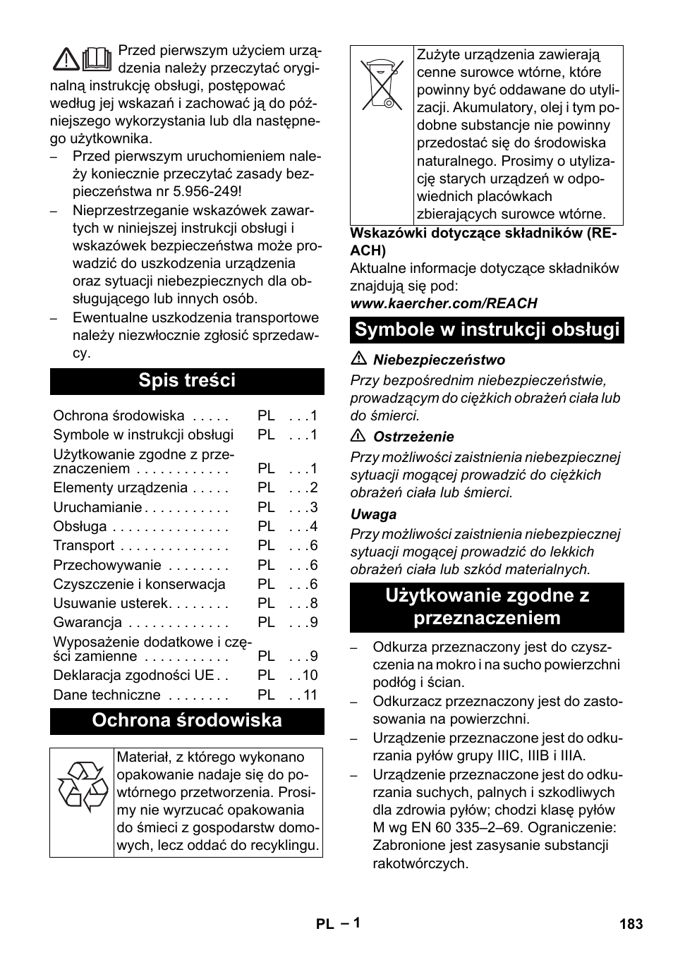 Karcher IVC 60-30 Tact H Z22 EU User Manual | Page 183 / 292
