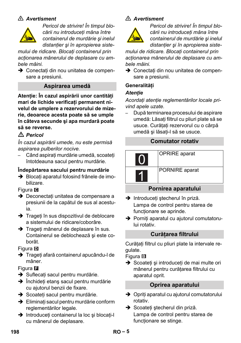 Karcher IVC 60-30 Tact H Z22 EU User Manual | Page 198 / 292