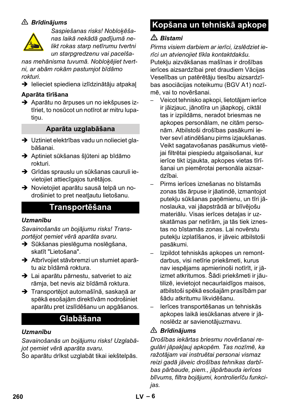 Karcher IVC 60-30 Tact H Z22 EU User Manual | Page 260 / 292