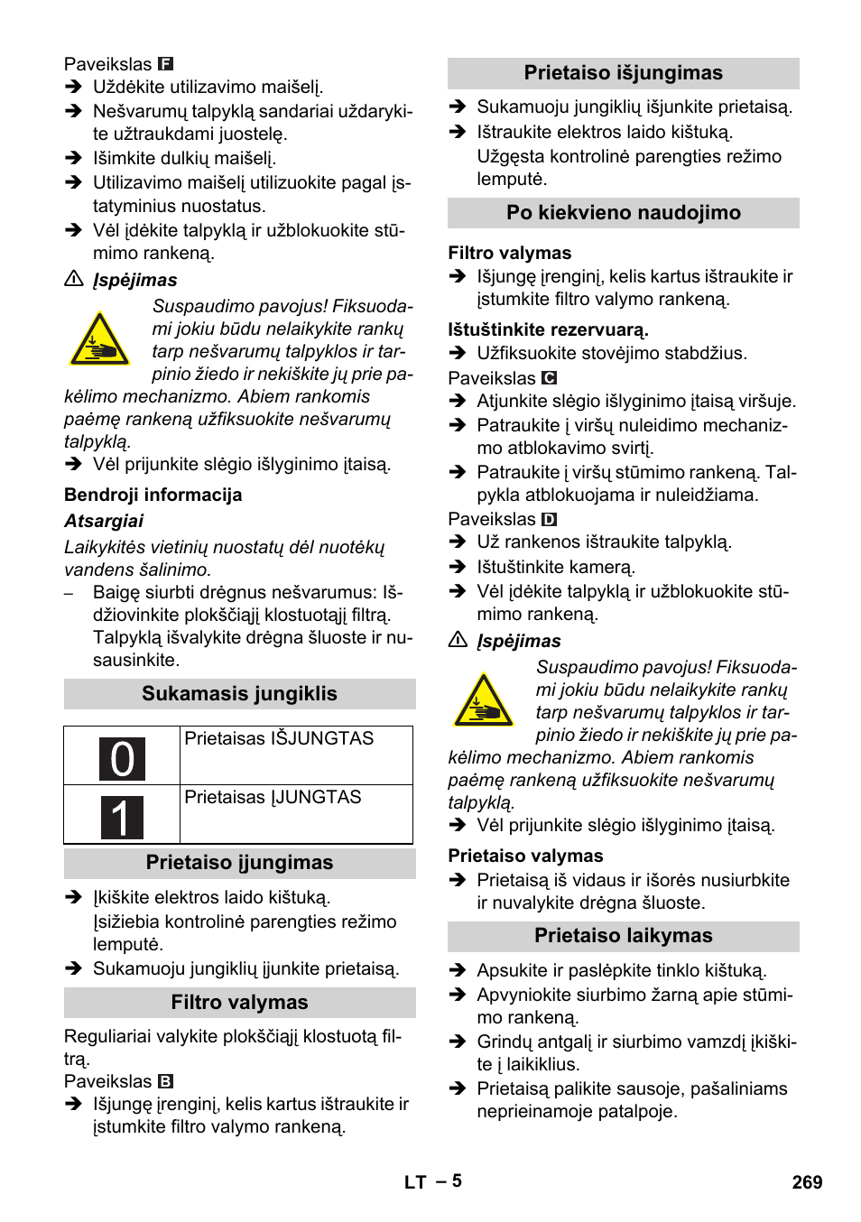 Karcher IVC 60-30 Tact H Z22 EU User Manual | Page 269 / 292