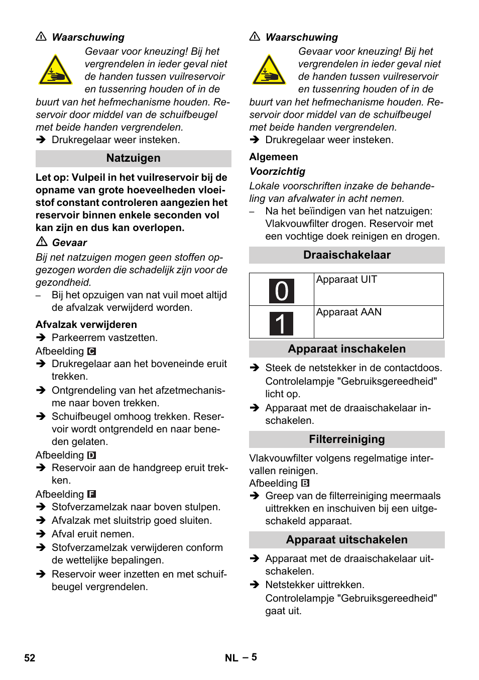 Karcher IVC 60-30 Tact H Z22 EU User Manual | Page 52 / 292