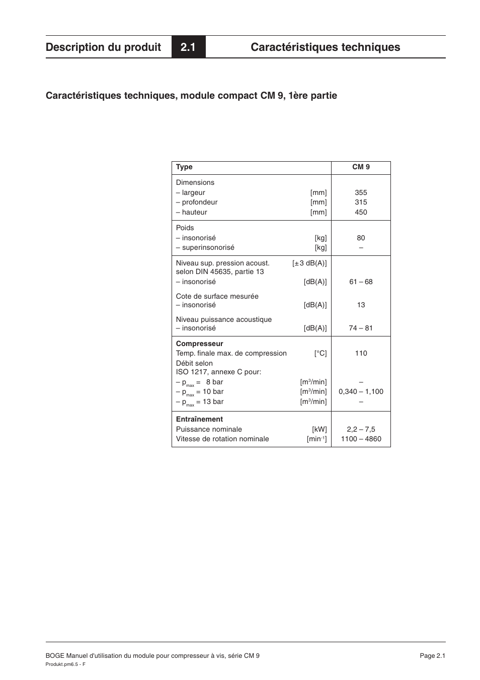 Description du produit, 1 caractéristiques techniques | Karcher HD 7-250 De Tr1 User Manual | Page 100 / 264