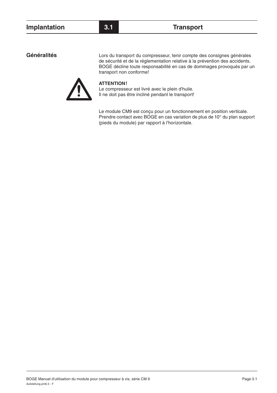 Implantation, 1 transport | Karcher HD 7-250 De Tr1 User Manual | Page 110 / 264