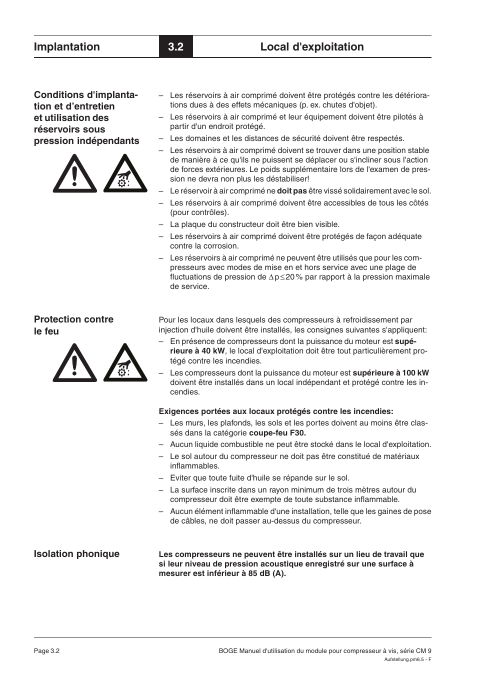 Implantation, 2 local d'exploitation | Karcher HD 7-250 De Tr1 User Manual | Page 111 / 264
