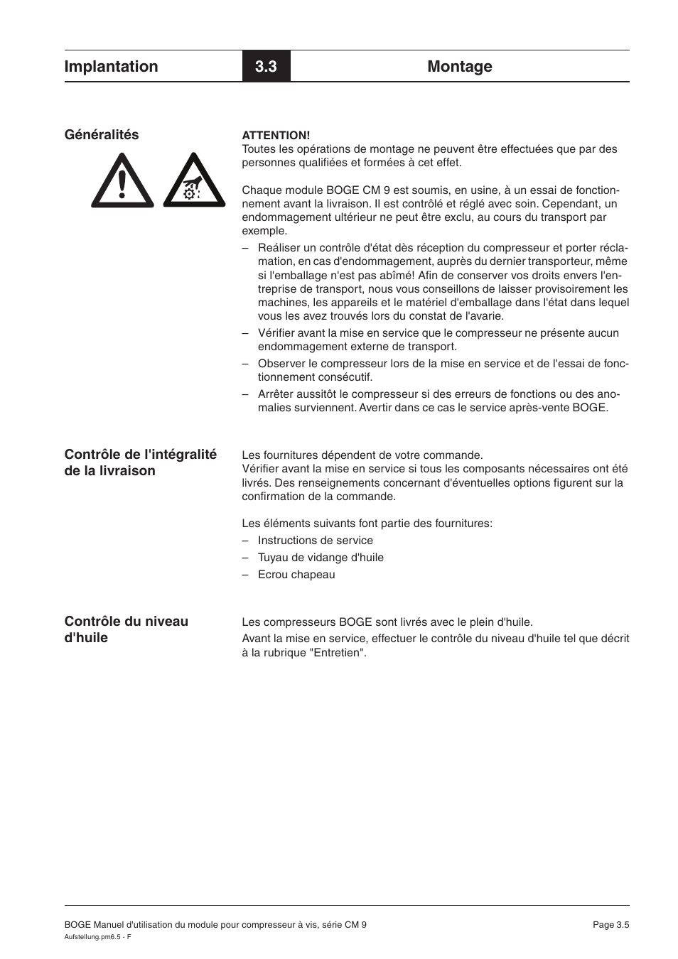 Implantation, 3 montage | Karcher HD 7-250 De Tr1 User Manual | Page 114 / 264
