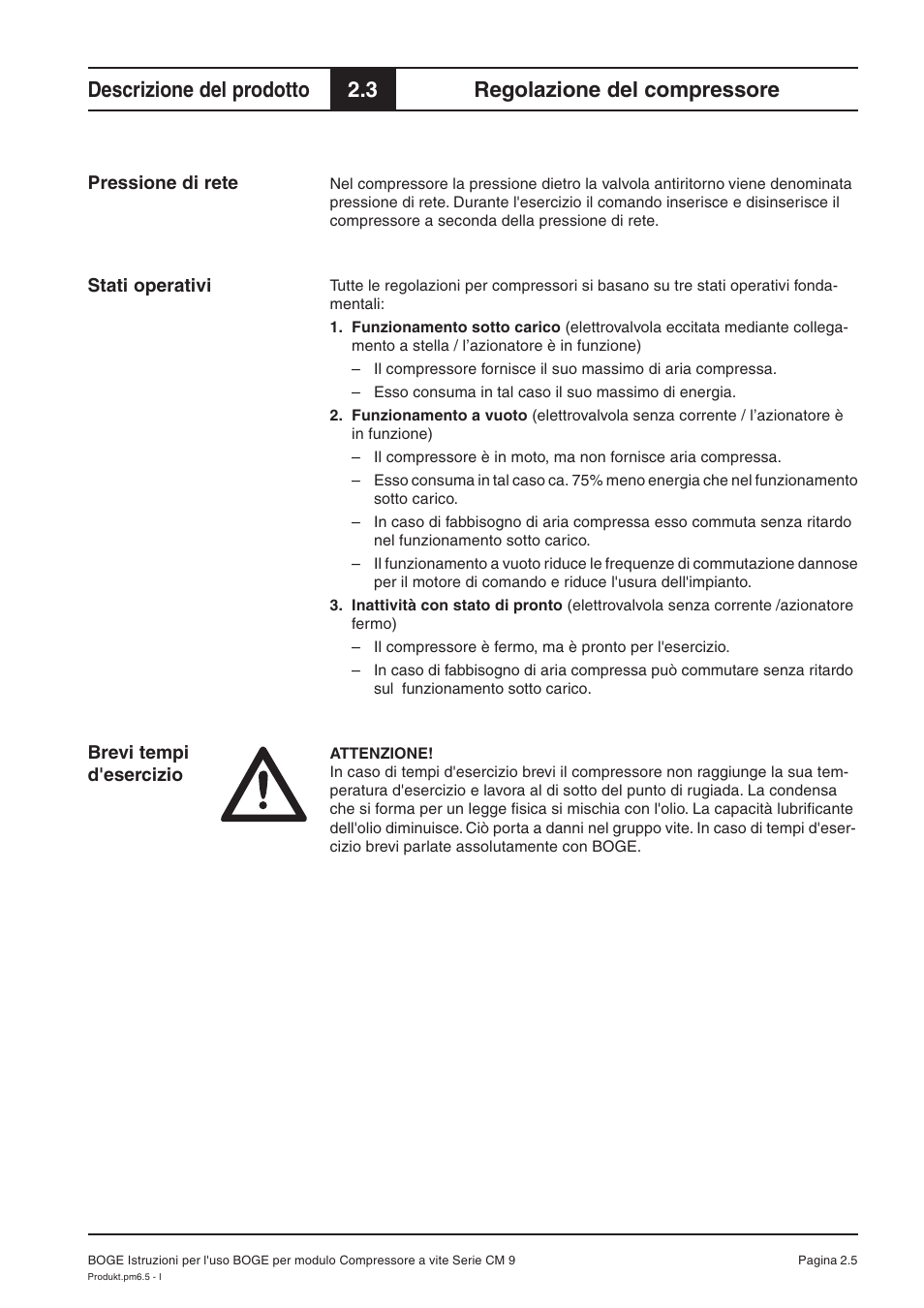 Descrizione del prodotto, 3 regolazione del compressore | Karcher HD 7-250 De Tr1 User Manual | Page 149 / 264
