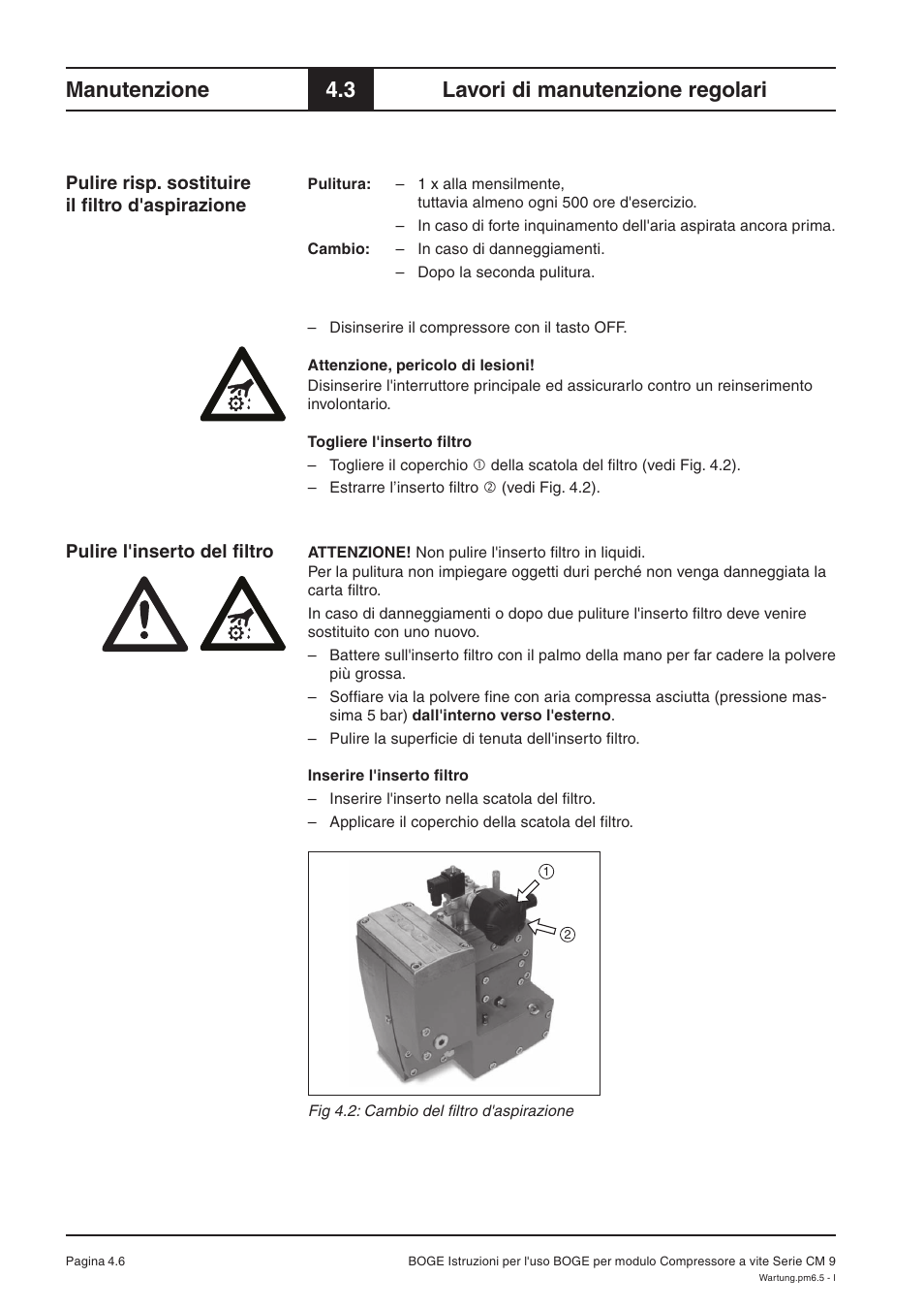 Manutenzione, 3 lavori di manutenzione regolari | Karcher HD 7-250 De Tr1 User Manual | Page 164 / 264