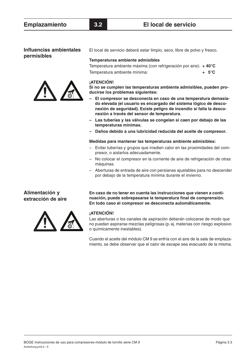 Emplazamiento, 2 el local de servicio | Karcher HD 7-250 De Tr1 User Manual | Page 198 / 264