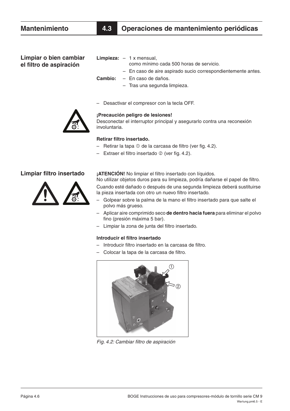 Mantenimiento, 3 operaciones de mantenimiento periódicas | Karcher HD 7-250 De Tr1 User Manual | Page 207 / 264