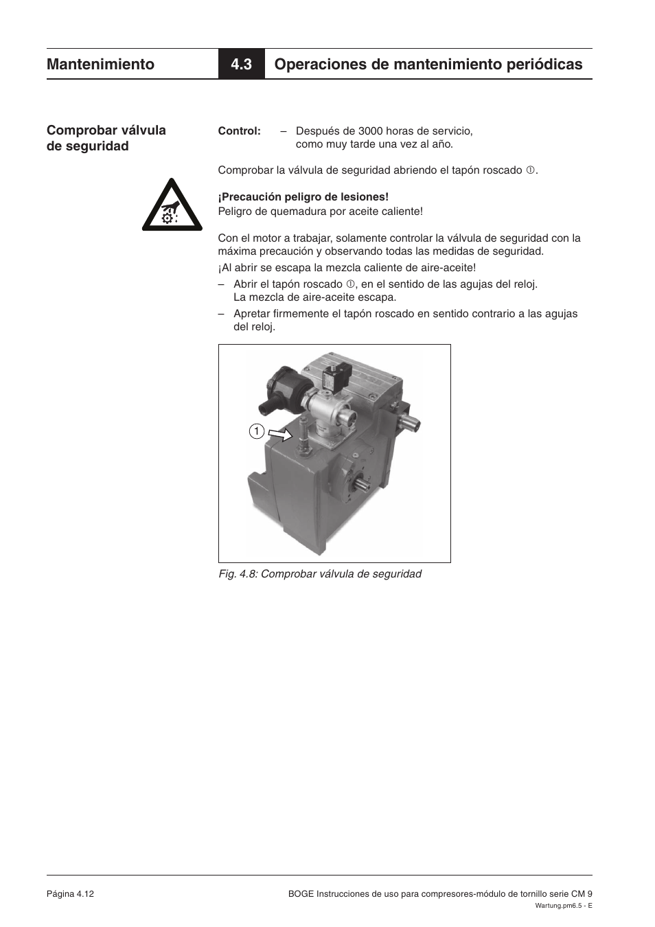 Mantenimiento, 3 operaciones de mantenimiento periódicas | Karcher HD 7-250 De Tr1 User Manual | Page 213 / 264