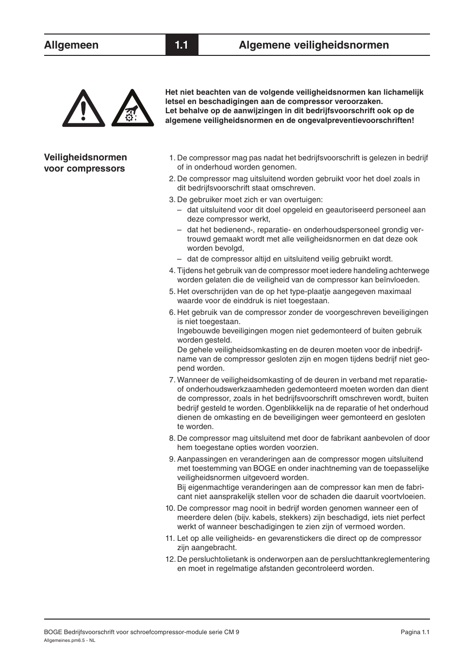 Allgemeen, 1 algemene veiligheidsnormen | Karcher HD 7-250 De Tr1 User Manual | Page 225 / 264