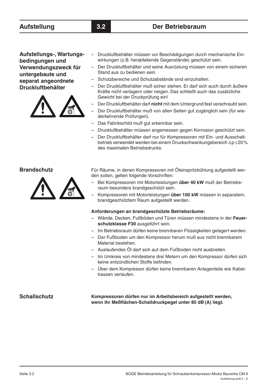 Aufstellung, 2 der betriebsraum | Karcher HD 7-250 De Tr1 User Manual | Page 23 / 264