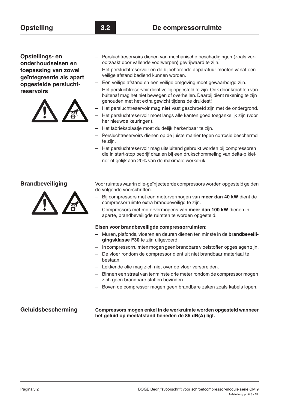 Opstelling, 2 de compressorruimte | Karcher HD 7-250 De Tr1 User Manual | Page 240 / 264