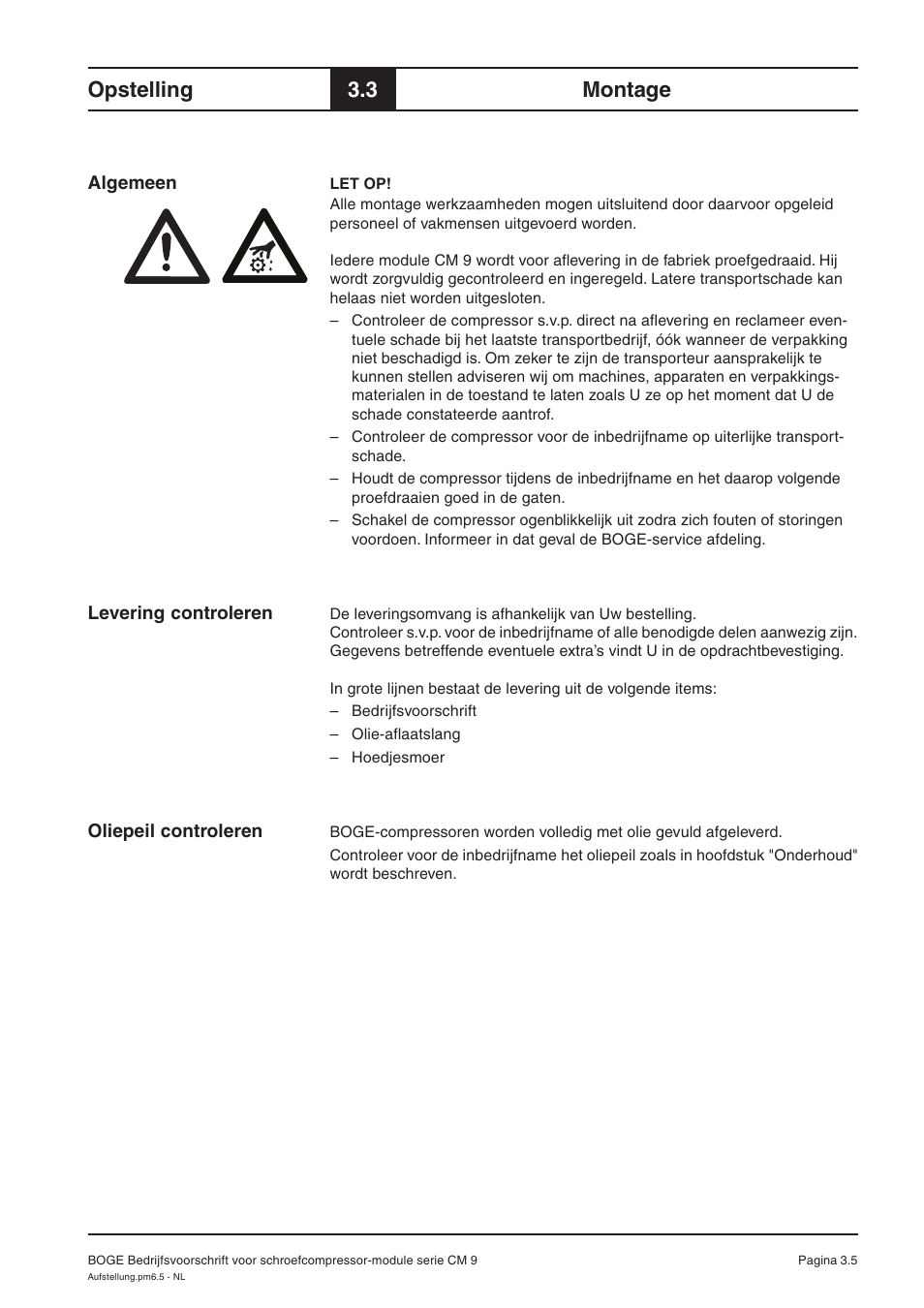 Opstelling, 3 montage | Karcher HD 7-250 De Tr1 User Manual | Page 243 / 264