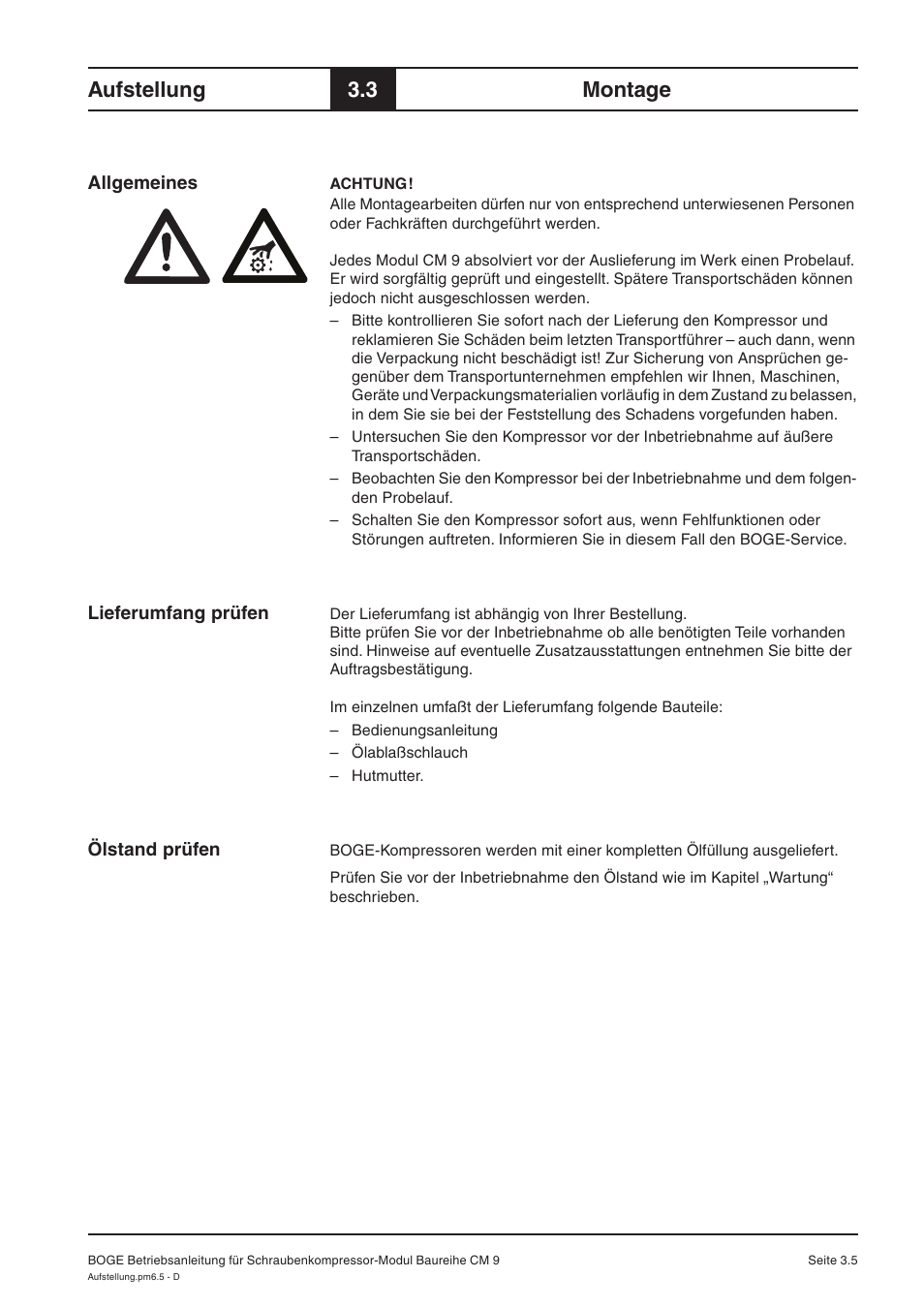 Aufstellung, 3 montage | Karcher HD 7-250 De Tr1 User Manual | Page 26 / 264
