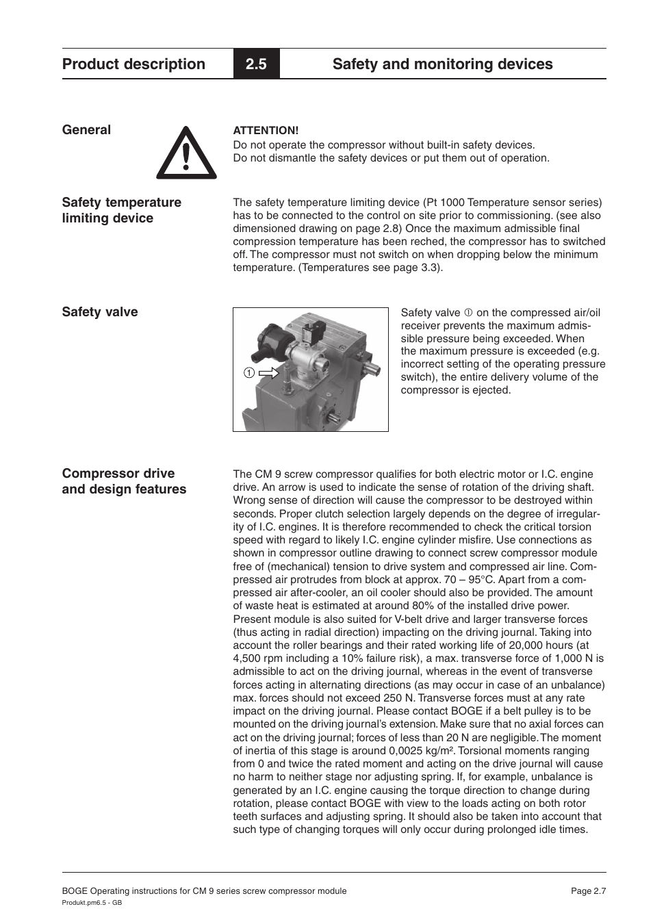 Product description, 5 safety and monitoring devices | Karcher HD 7-250 De Tr1 User Manual | Page 63 / 264